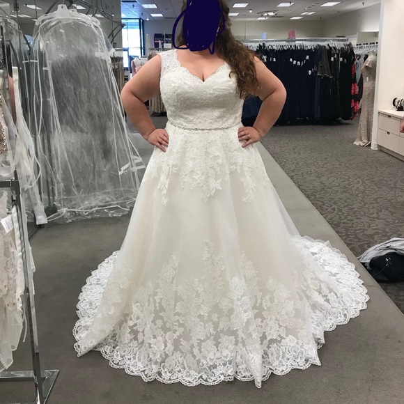 David’s Bridal Plus Size Wedding Dress - Picture 2 of 3